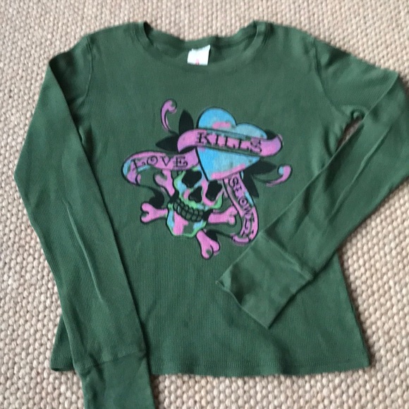 Ed Hardy Tops - Ed Hardy “Love Kills Slowly” Long Sleeve